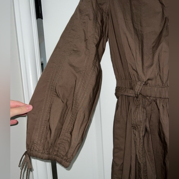 NWOT J. Crew Tie Waist V Neck Midi Dress - Picture 9 of 11